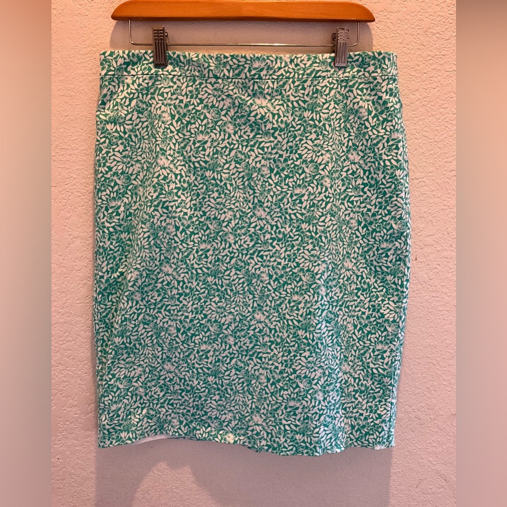 J Crew cotton pencil skirt size 10